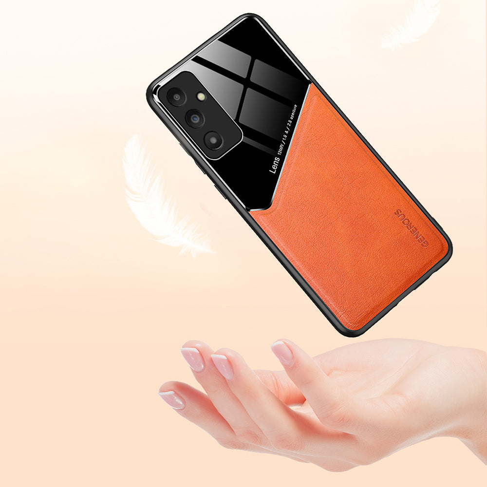 Protective Case for Samsung Galaxy A14 5G / 4G TPU + PC + PU Leather Shockproof Phone Cover Support Magnetic Car Mount