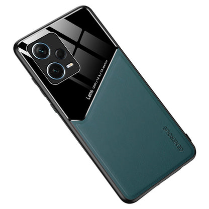 Shockproof Case for Xiaomi Redmi Note 12 Pro+ 5G TPU + PC + PU Leather Slim Phone Cover Support Magnetic Car Mount