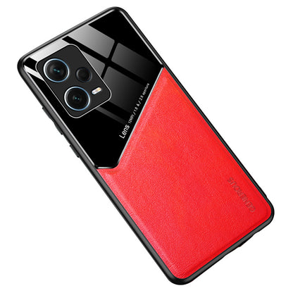 Shockproof Case for Xiaomi Redmi Note 12 Pro+ 5G TPU + PC + PU Leather Slim Phone Cover Support Magnetic Car Mount