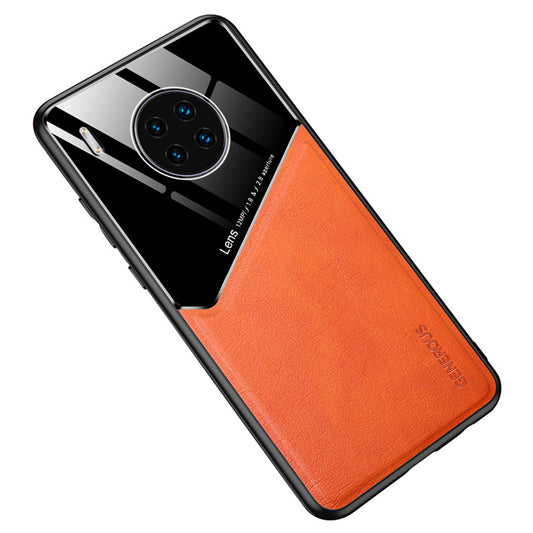 Shockproof Anti-Drop Case for Huawei Y9a TPU + PC + PU Leather Slim Phone Cover Support Magnetic Car Mount