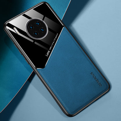 Shockproof Anti-Drop Case for Huawei Y9a TPU + PC + PU Leather Slim Phone Cover Support Magnetic Car Mount