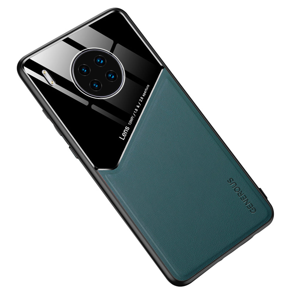 Shockproof Anti-Drop Case for Huawei Y9a TPU + PC + PU Leather Slim Phone Cover Support Magnetic Car Mount
