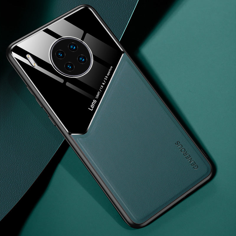 Shockproof Anti-Drop Case for Huawei Y9a TPU + PC + PU Leather Slim Phone Cover Support Magnetic Car Mount
