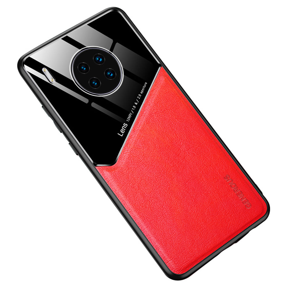 Shockproof Anti-Drop Case for Huawei Y9a TPU + PC + PU Leather Slim Phone Cover Support Magnetic Car Mount