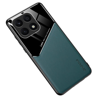 TPU + PC + PU Leather Case for Honor X8a 4G Shockproof Phone Case Support Magnetic Car Mount