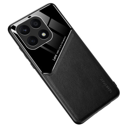 TPU + PC + PU Leather Case for Honor X8a 4G Shockproof Phone Case Support Magnetic Car Mount