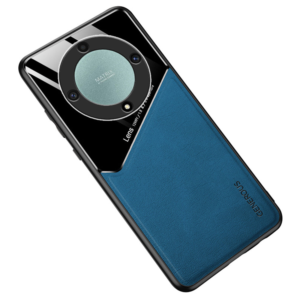 TPU + PC + PU Leather Phone Cover for Honor X9a 5G Slim Phone Case Support Magnetic Car Mount