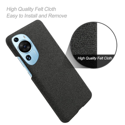 For Huawei P60 Art Non-Slip Phone Case Cloth+Hard PC Shockproof Protective Cover