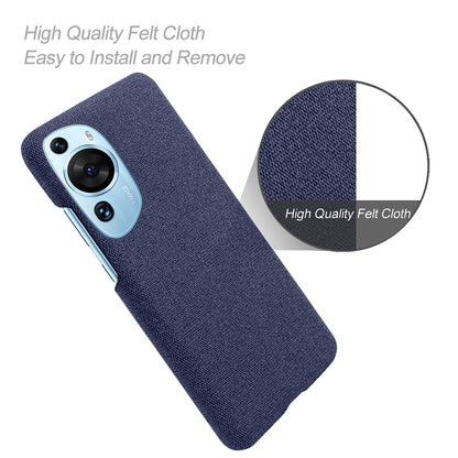 For Huawei P60 Art Non-Slip Phone Case Cloth+Hard PC Shockproof Protective Cover