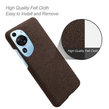 For Huawei P60 Art Non-Slip Phone Case Cloth+Hard PC Shockproof Protective Cover