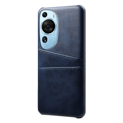 For Huawei P60 Art Phone Case 2 Card Slots Pocket PU Leather + Hard PC Cover