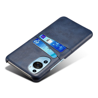 For Huawei P60 Art Phone Case 2 Card Slots Pocket PU Leather + Hard PC Cover