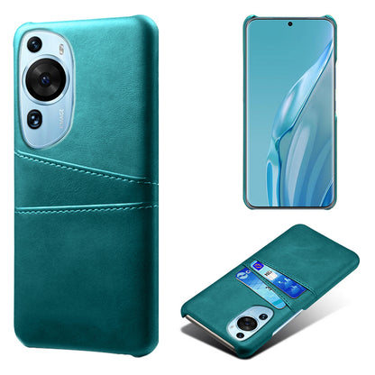 For Huawei P60 Art Phone Case 2 Card Slots Pocket PU Leather + Hard PC Cover
