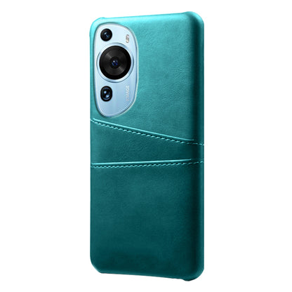 For Huawei P60 Art Phone Case 2 Card Slots Pocket PU Leather + Hard PC Cover
