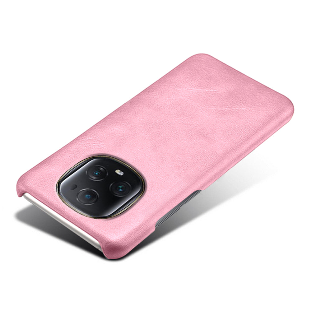 For Honor Magic5 Ultimate 5G PU Leather Coated PC Cover Calf Texture Slim Fit Phone Case