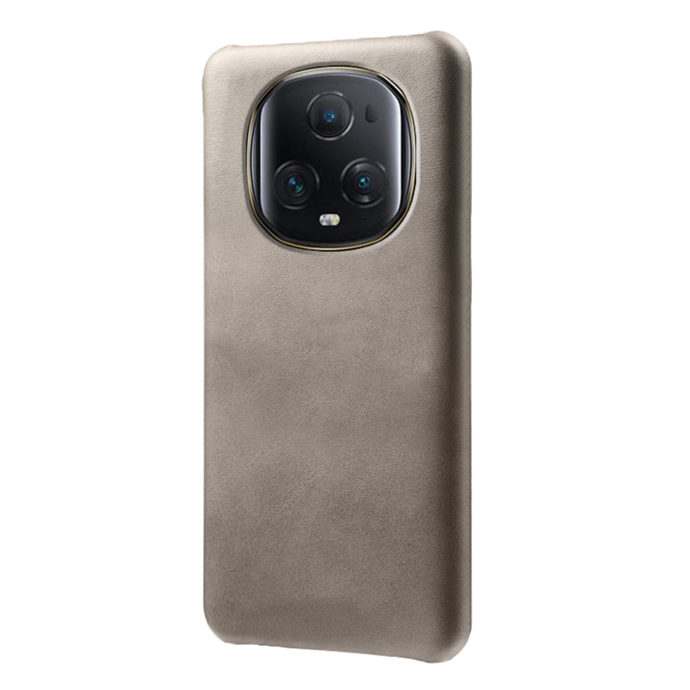 For Honor Magic5 Ultimate 5G PU Leather Coated PC Cover Calf Texture Slim Fit Phone Case