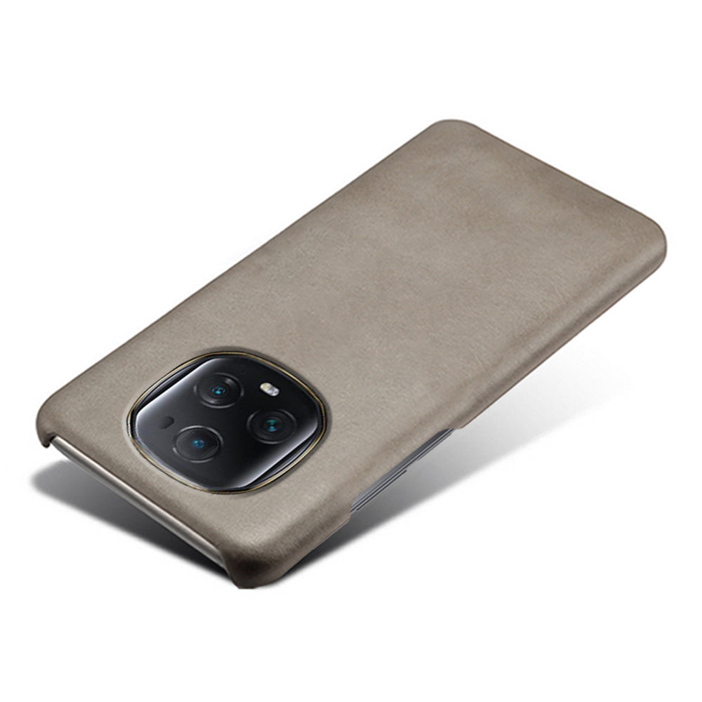 For Honor Magic5 Ultimate 5G PU Leather Coated PC Cover Calf Texture Slim Fit Phone Case