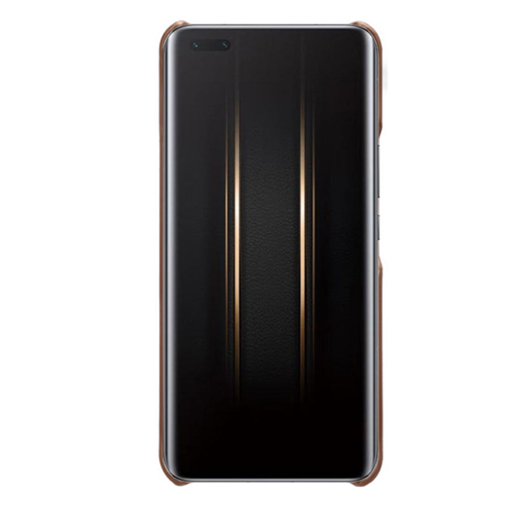 For Honor Magic5 Ultimate 5G PU Leather Coated PC Cover Calf Texture Slim Fit Phone Case