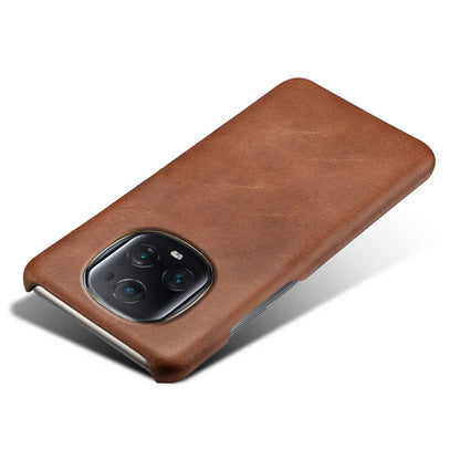 For Honor Magic5 Ultimate 5G PU Leather Coated PC Cover Calf Texture Slim Fit Phone Case