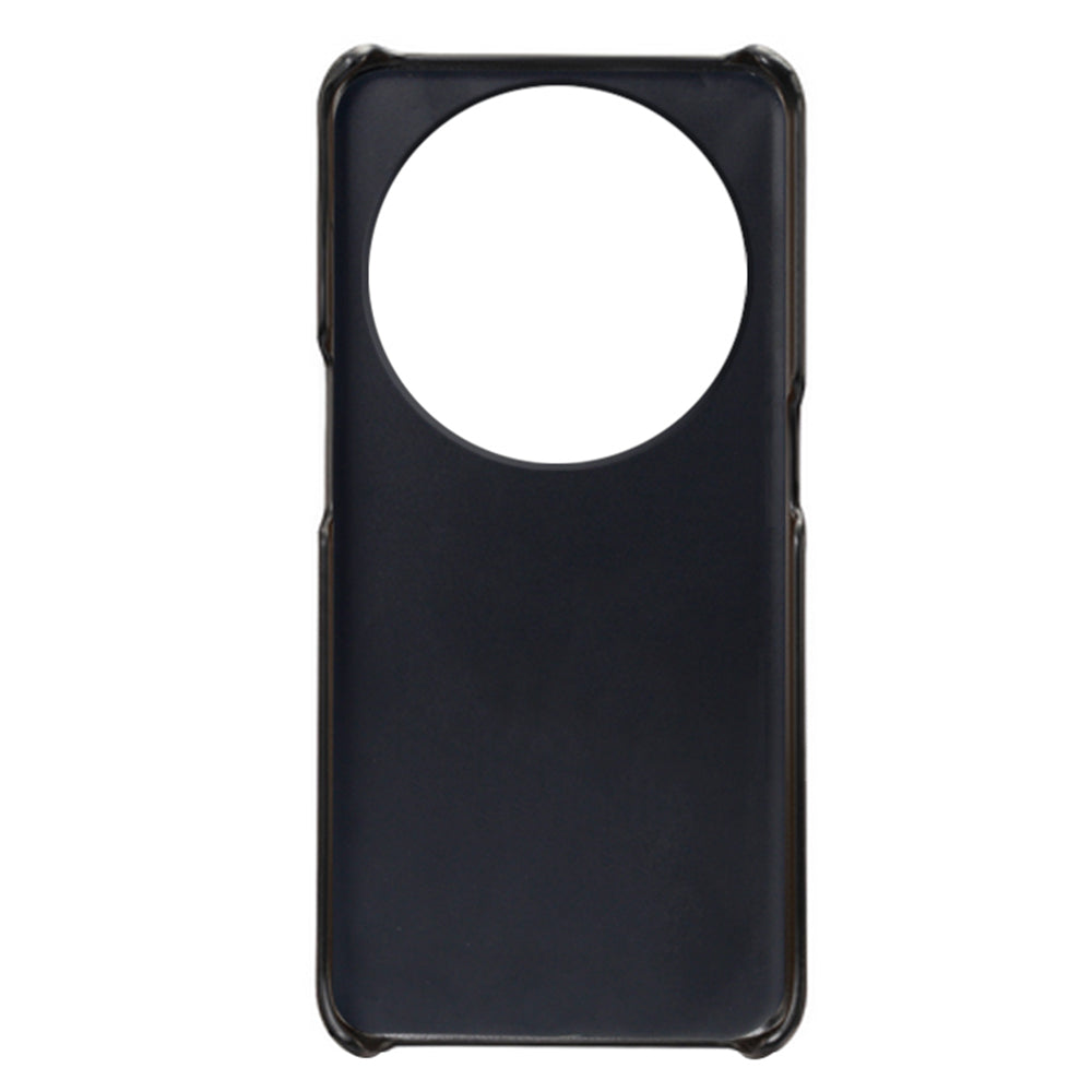 Phone Case for Oppo Find X6 Pro Back Shell, Dual Card Slots PU Leather Coated PC Cover