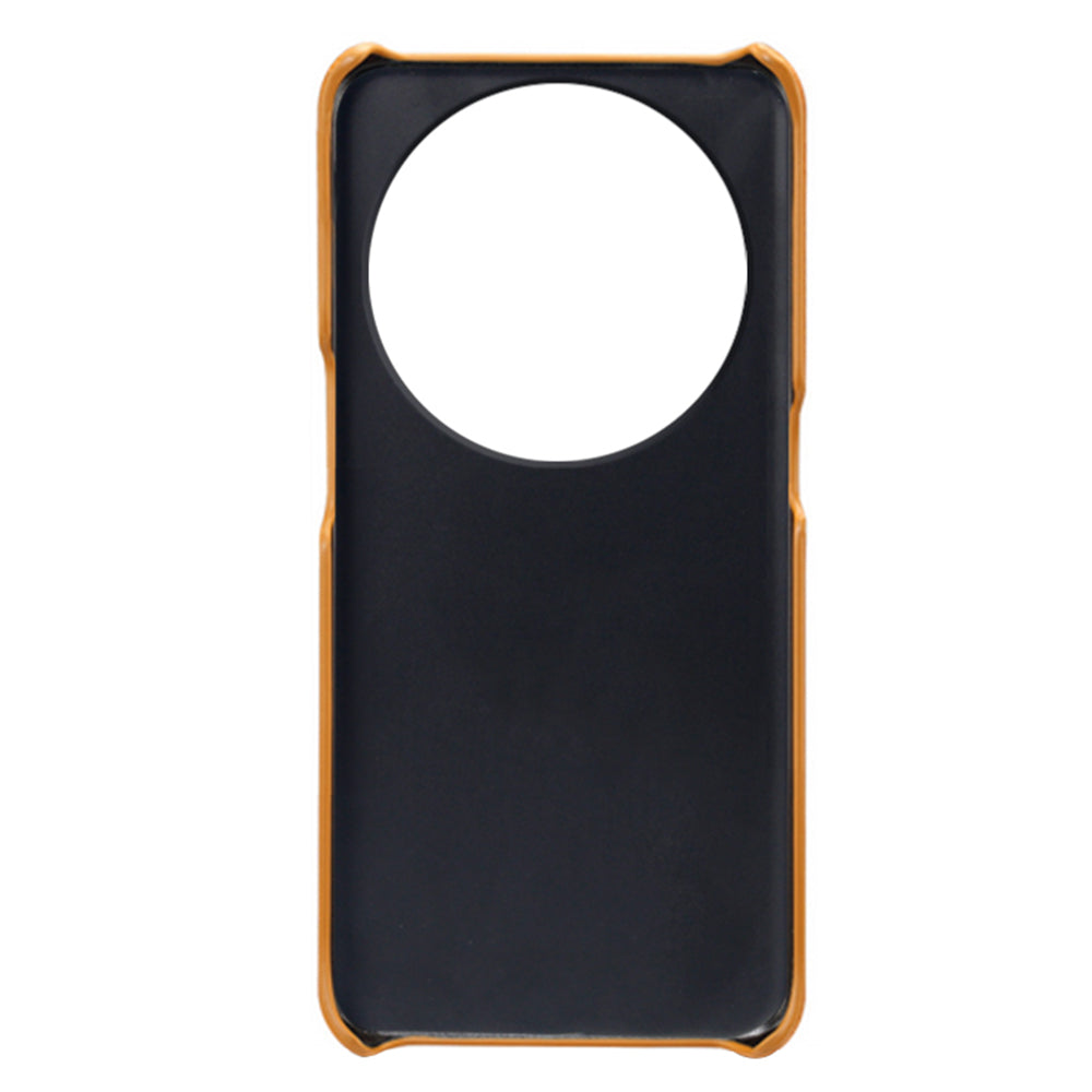 Phone Case for Oppo Find X6 Pro Back Shell, Dual Card Slots PU Leather Coated PC Cover