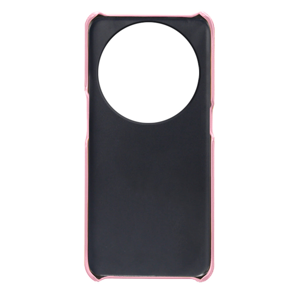 Phone Case for Oppo Find X6 Pro Back Shell, Dual Card Slots PU Leather Coated PC Cover