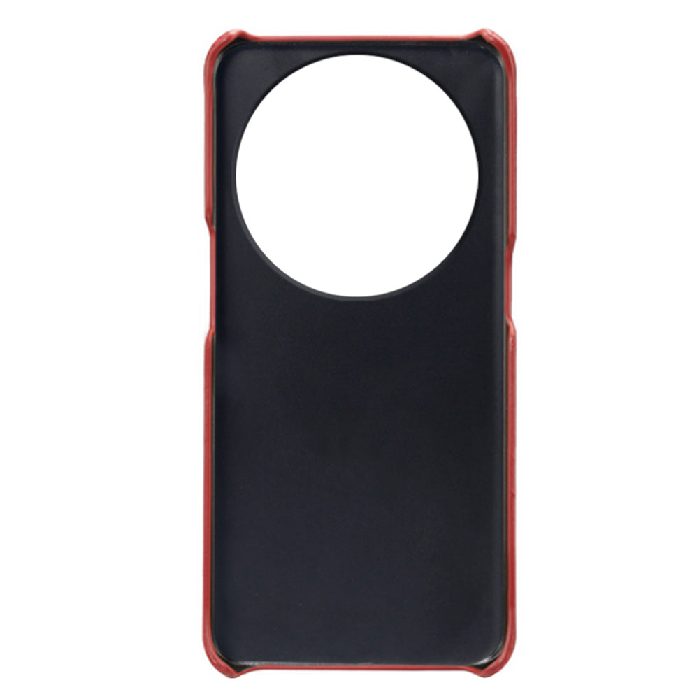 Phone Case for Oppo Find X6 Pro Back Shell, Dual Card Slots PU Leather Coated PC Cover