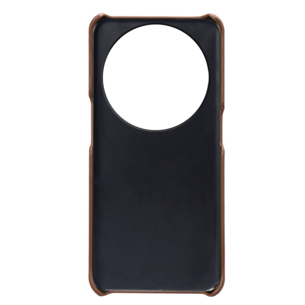 Phone Case for Oppo Find X6 Pro Back Shell, Dual Card Slots PU Leather Coated PC Cover