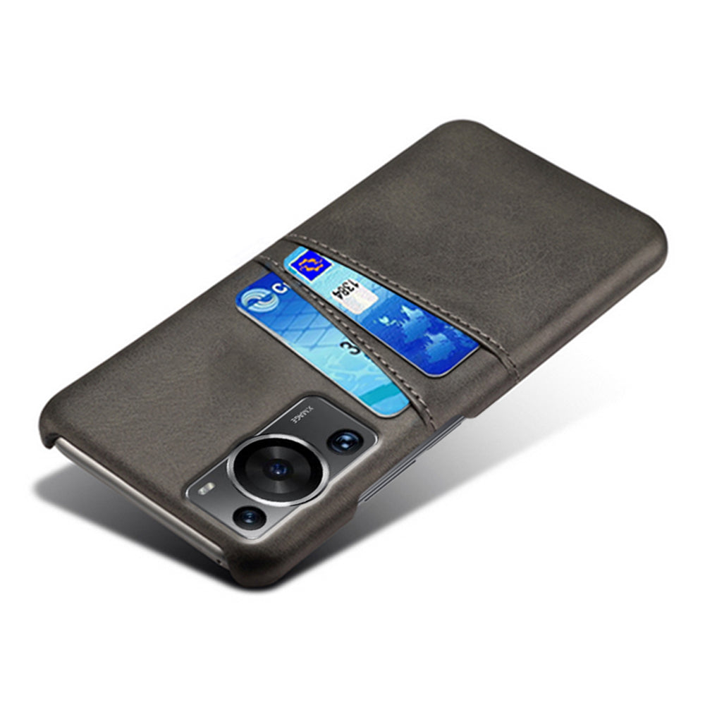 For Huawei P60 / P60 Pro Phone Case Dual Card Slots Shockproof PU Leather+PC Cover
