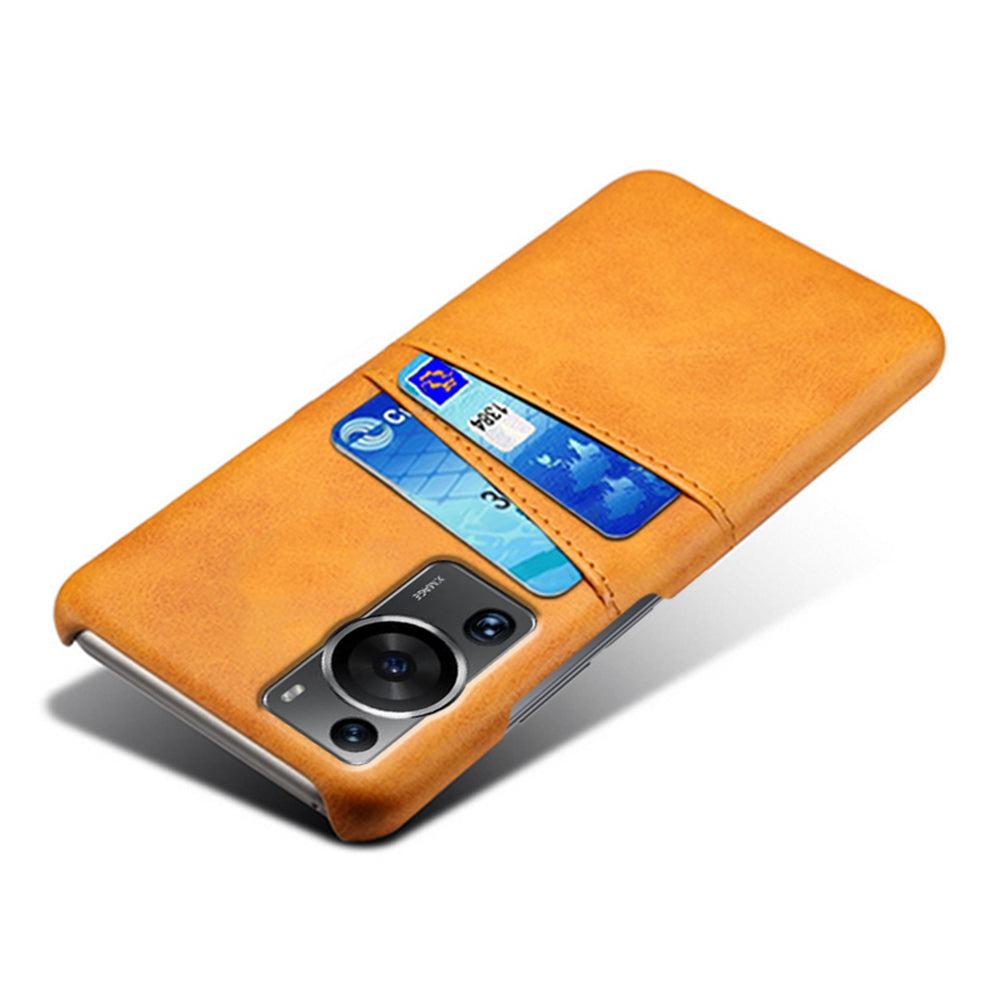 For Huawei P60 / P60 Pro Phone Case Dual Card Slots Shockproof PU Leather+PC Cover