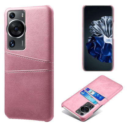 For Huawei P60 / P60 Pro Phone Case Dual Card Slots Shockproof PU Leather+PC Cover