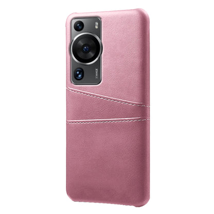 For Huawei P60 / P60 Pro Phone Case Dual Card Slots Shockproof PU Leather+PC Cover
