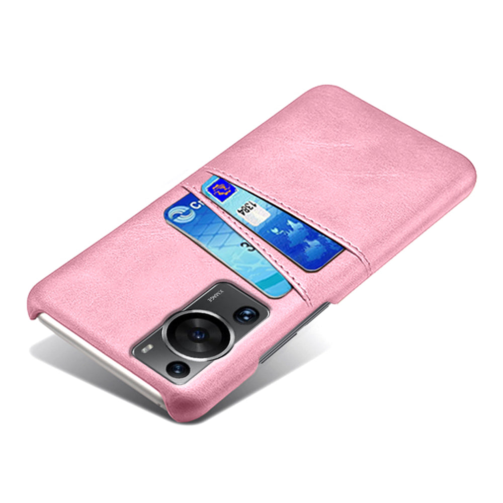 For Huawei P60 / P60 Pro Phone Case Dual Card Slots Shockproof PU Leather+PC Cover