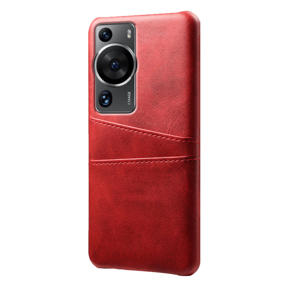 For Huawei P60 / P60 Pro Phone Case Dual Card Slots Shockproof PU Leather+PC Cover