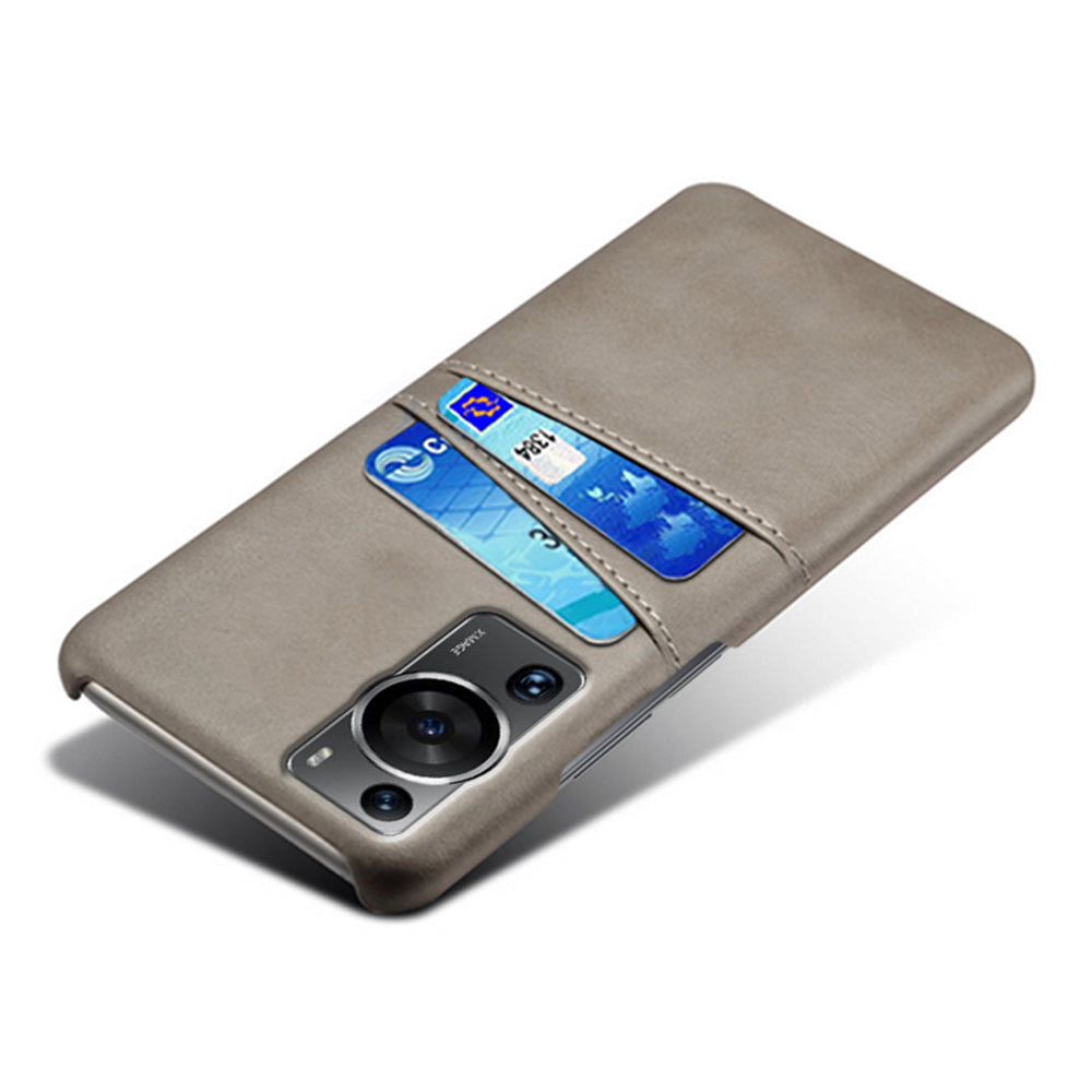 For Huawei P60 / P60 Pro Phone Case Dual Card Slots Shockproof PU Leather+PC Cover
