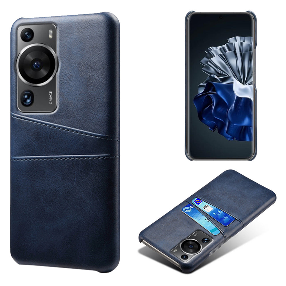 For Huawei P60 / P60 Pro Phone Case Dual Card Slots Shockproof PU Leather+PC Cover