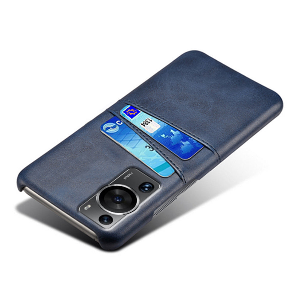 For Huawei P60 / P60 Pro Phone Case Dual Card Slots Shockproof PU Leather+PC Cover