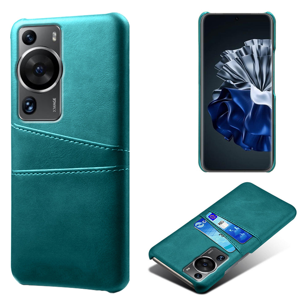 For Huawei P60 / P60 Pro Phone Case Dual Card Slots Shockproof PU Leather+PC Cover
