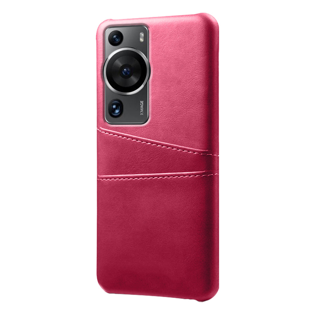 For Huawei P60 / P60 Pro Phone Case Dual Card Slots Shockproof PU Leather+PC Cover