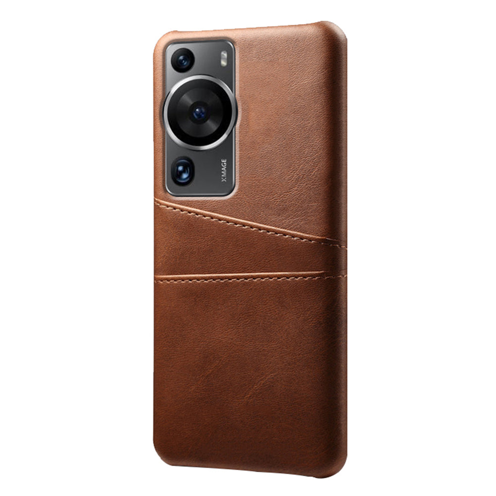For Huawei P60 / P60 Pro Phone Case Dual Card Slots Shockproof PU Leather+PC Cover