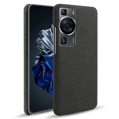 For Huawei P60 /  P60 Pro Solid Color Phone Case Hard PC + Cloth Shockproof Non-Slip Cover