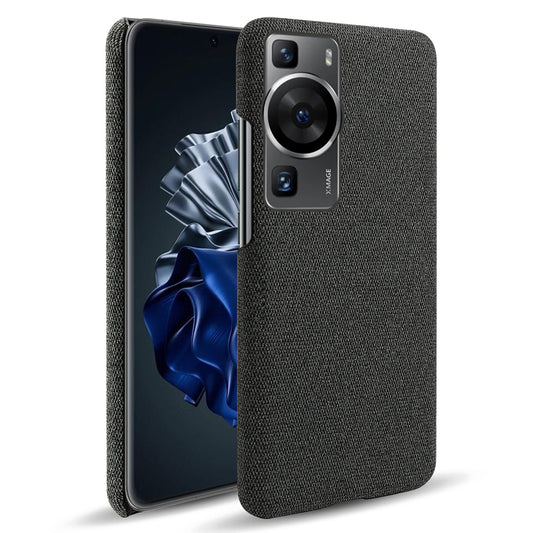 For Huawei P60 /  P60 Pro Solid Color Phone Case Hard PC + Cloth Shockproof Non-Slip Cover