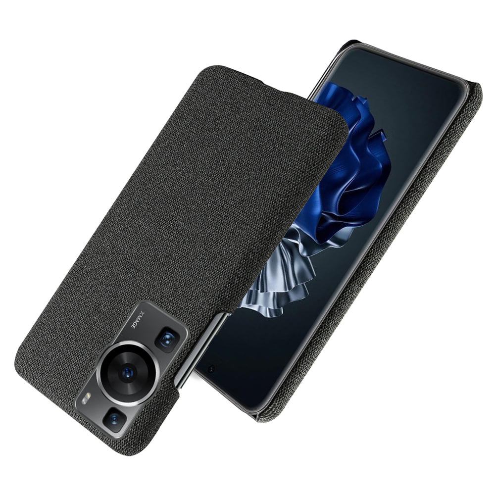 For Huawei P60 /  P60 Pro Solid Color Phone Case Hard PC + Cloth Shockproof Non-Slip Cover