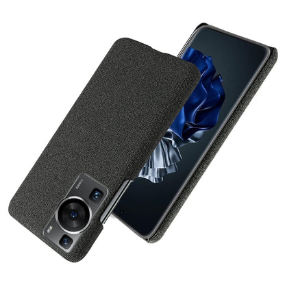 For Huawei P60 /  P60 Pro Solid Color Phone Case Hard PC + Cloth Shockproof Non-Slip Cover