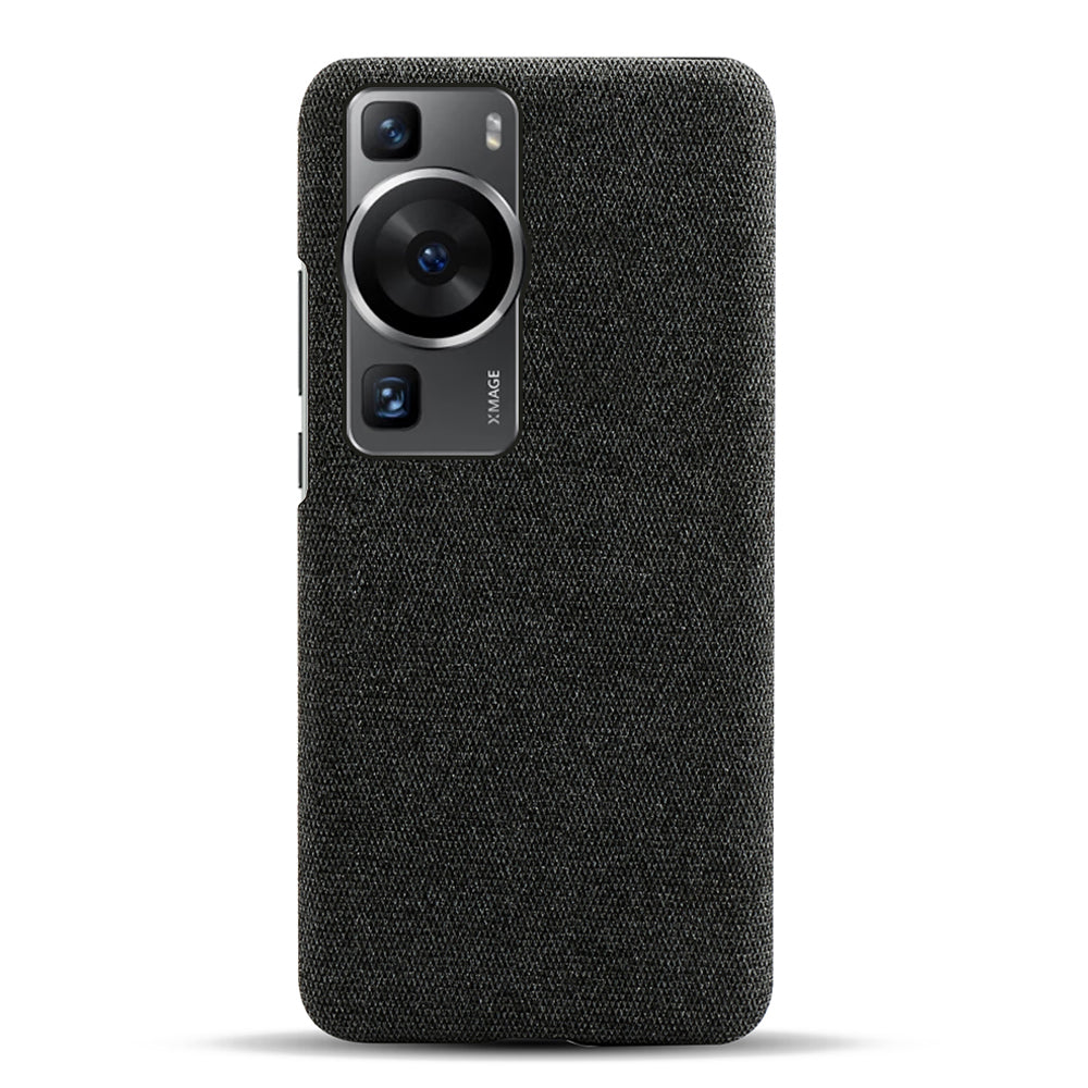 For Huawei P60 /  P60 Pro Solid Color Phone Case Hard PC + Cloth Shockproof Non-Slip Cover