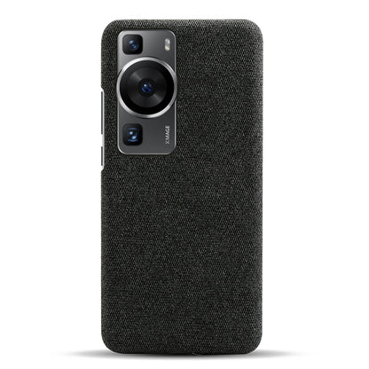 For Huawei P60 /  P60 Pro Solid Color Phone Case Hard PC + Cloth Shockproof Non-Slip Cover