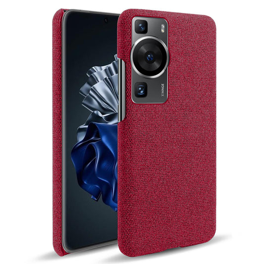 For Huawei P60 /  P60 Pro Solid Color Phone Case Hard PC + Cloth Shockproof Non-Slip Cover