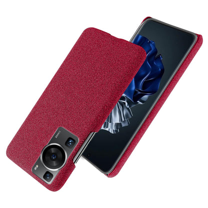 For Huawei P60 /  P60 Pro Solid Color Phone Case Hard PC + Cloth Shockproof Non-Slip Cover