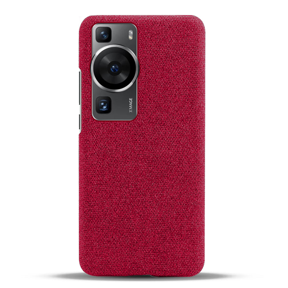 For Huawei P60 /  P60 Pro Solid Color Phone Case Hard PC + Cloth Shockproof Non-Slip Cover