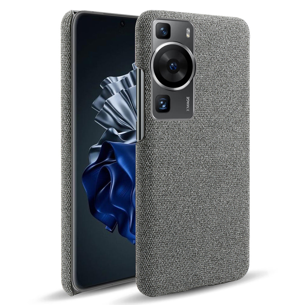 For Huawei P60 /  P60 Pro Solid Color Phone Case Hard PC + Cloth Shockproof Non-Slip Cover